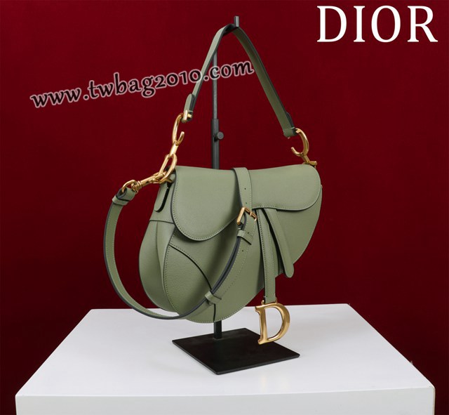 Dior专柜新款迪奥高仿原单长肩带大小号牛皮马鞍包手拎斜挎包 djfk1804